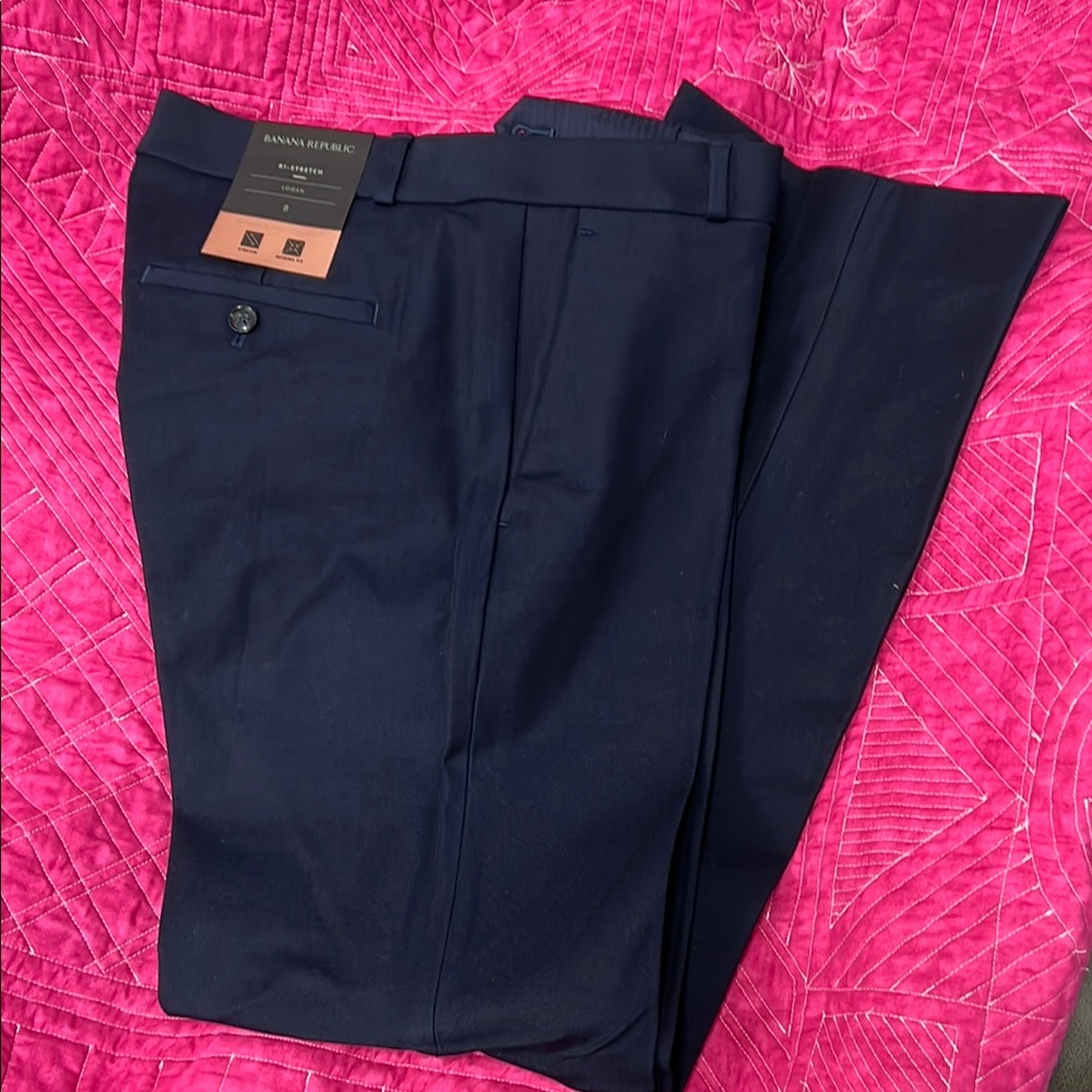 Banana Republic Women's Dark Blue Trousers